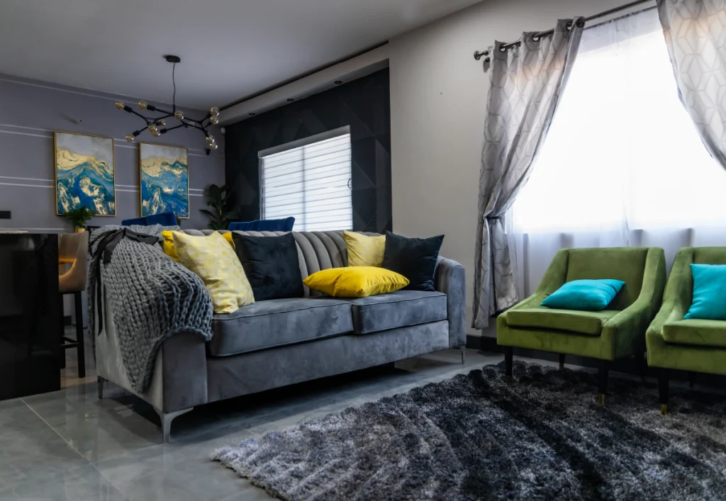 Bella sala parte de los departamentos de Reforma Residencial en Tijuana Baja California