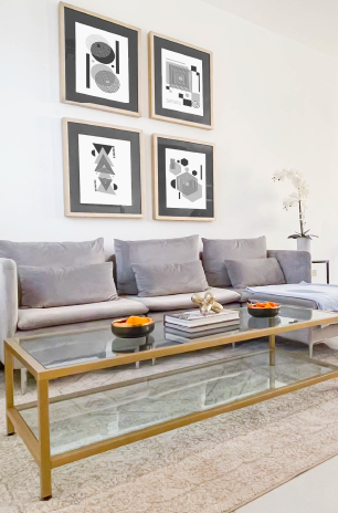 Bonita sala de las nuevas casas a la venta de Marqués Residencial