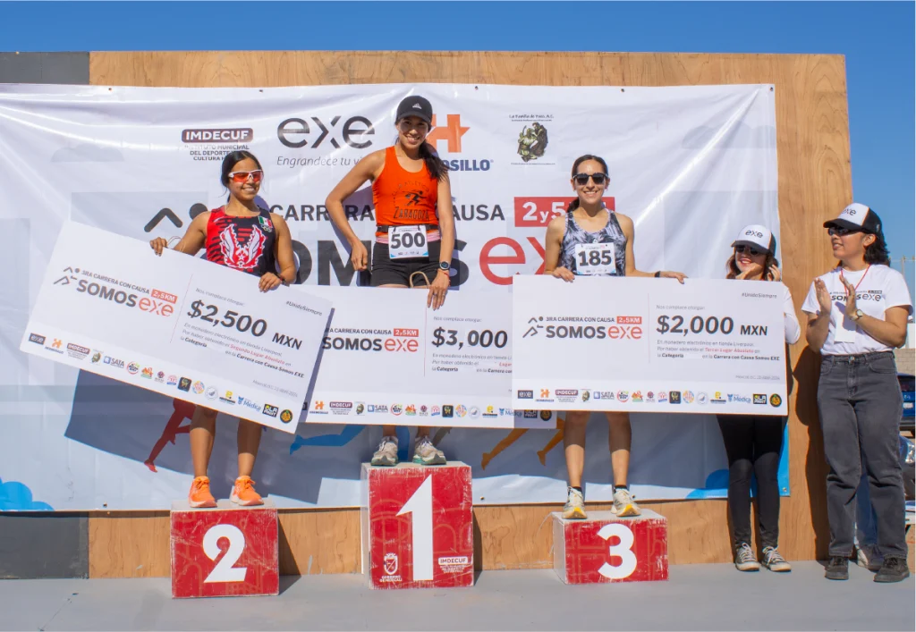 Ganadores de carrera somos exe 2024