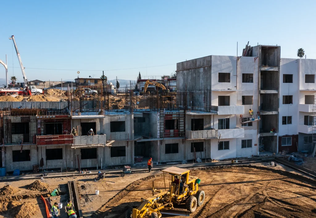 Construcción de edificios en Tijuana